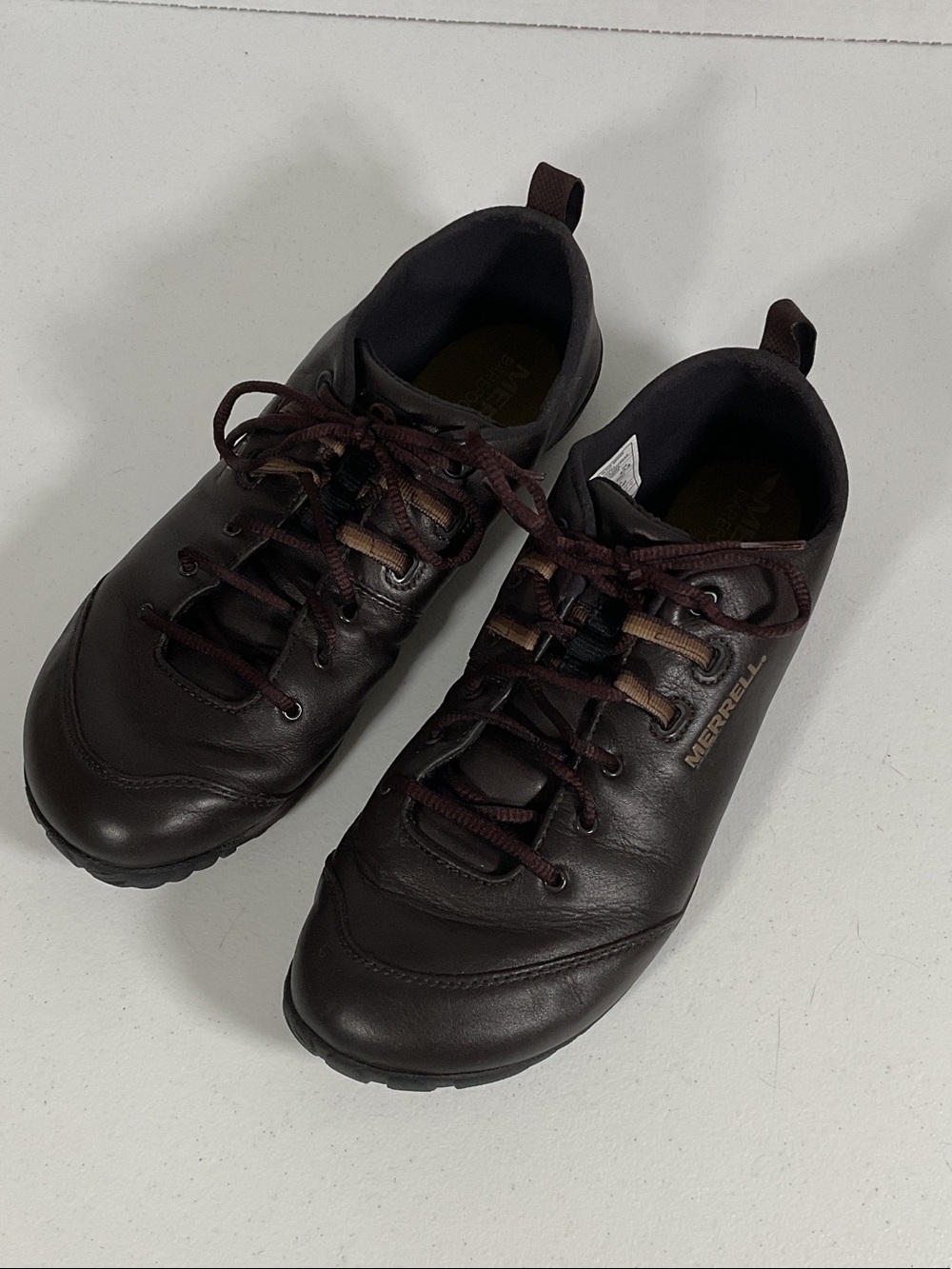 Merrell Men's Tough Glove Brown Leather Trail Sneakers 9.5